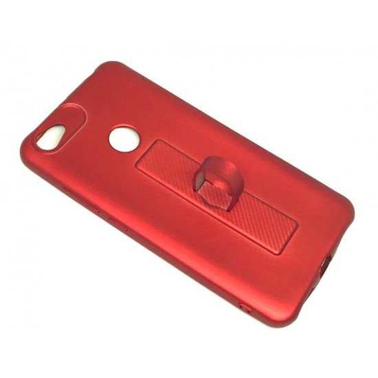 Capa De Silicone Motomo Con Anillo De Dedo Para Xiaomi Redmi Note 5a Rojo